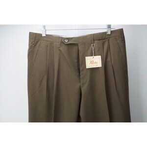 Rota Brown 100% Wool Dress Pants Trousers 50 EU Brand NEW